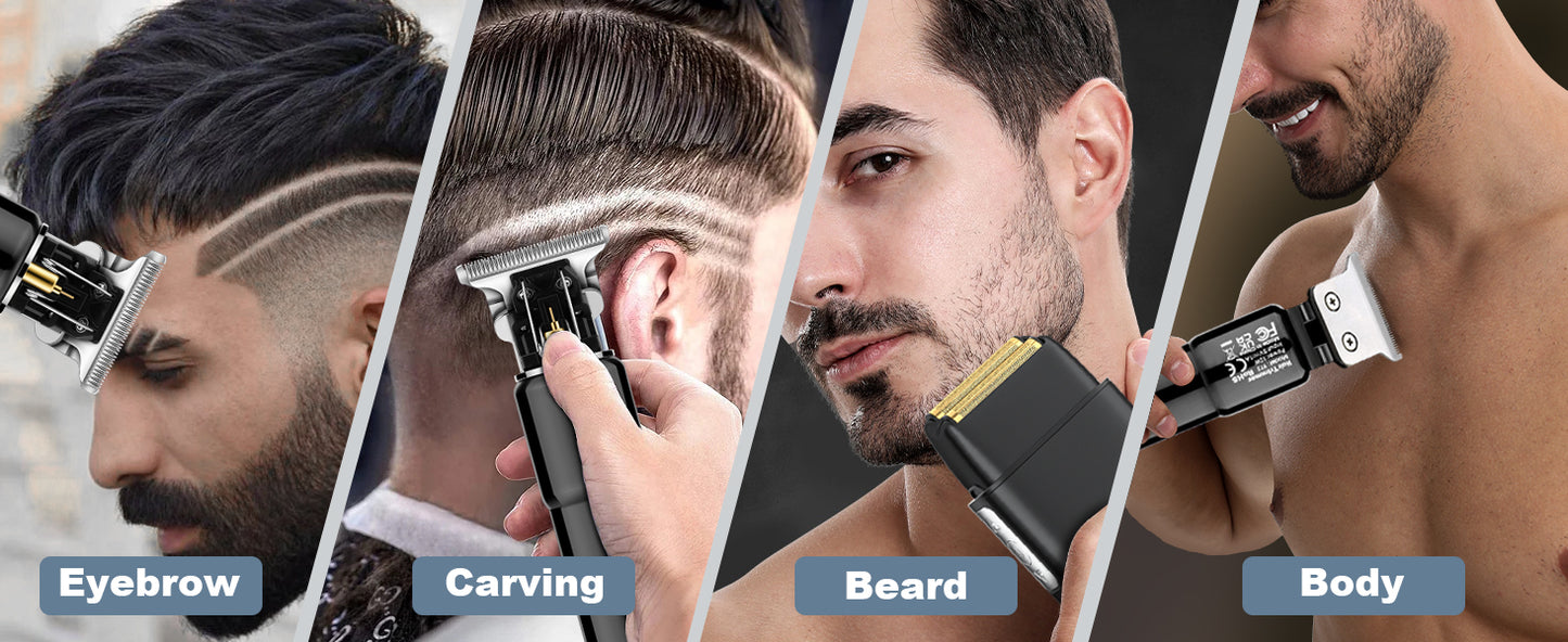 Men’s Grooming Kit Waterproof Cordless Barber Trimmer Shavers