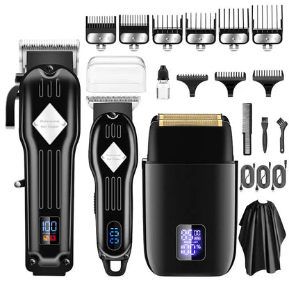 3 In 1 LCD Display Professional Hair Grooming Set