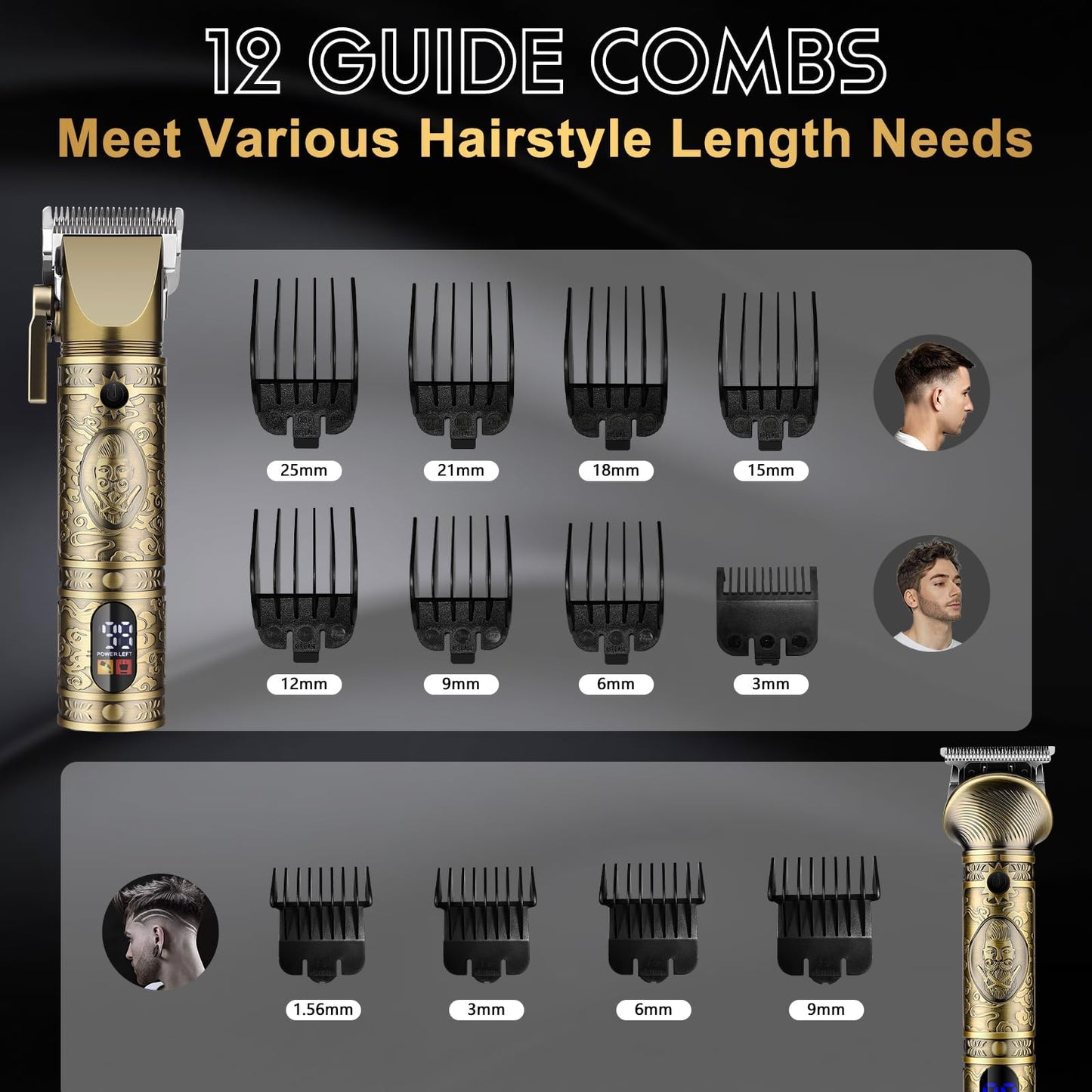 Men's Professional Clippers and Trimmers Set