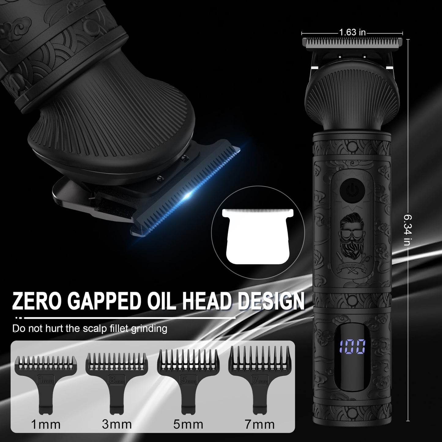 7 in 1 Beard Trimmer for Men Professional Mens Beard Grooming Kit