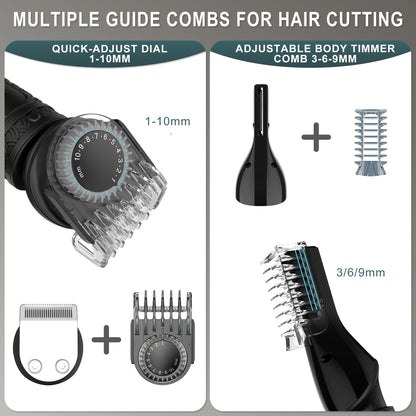 7 in 1 Beard Trimmer for Men Professional Mens Beard Grooming Kit