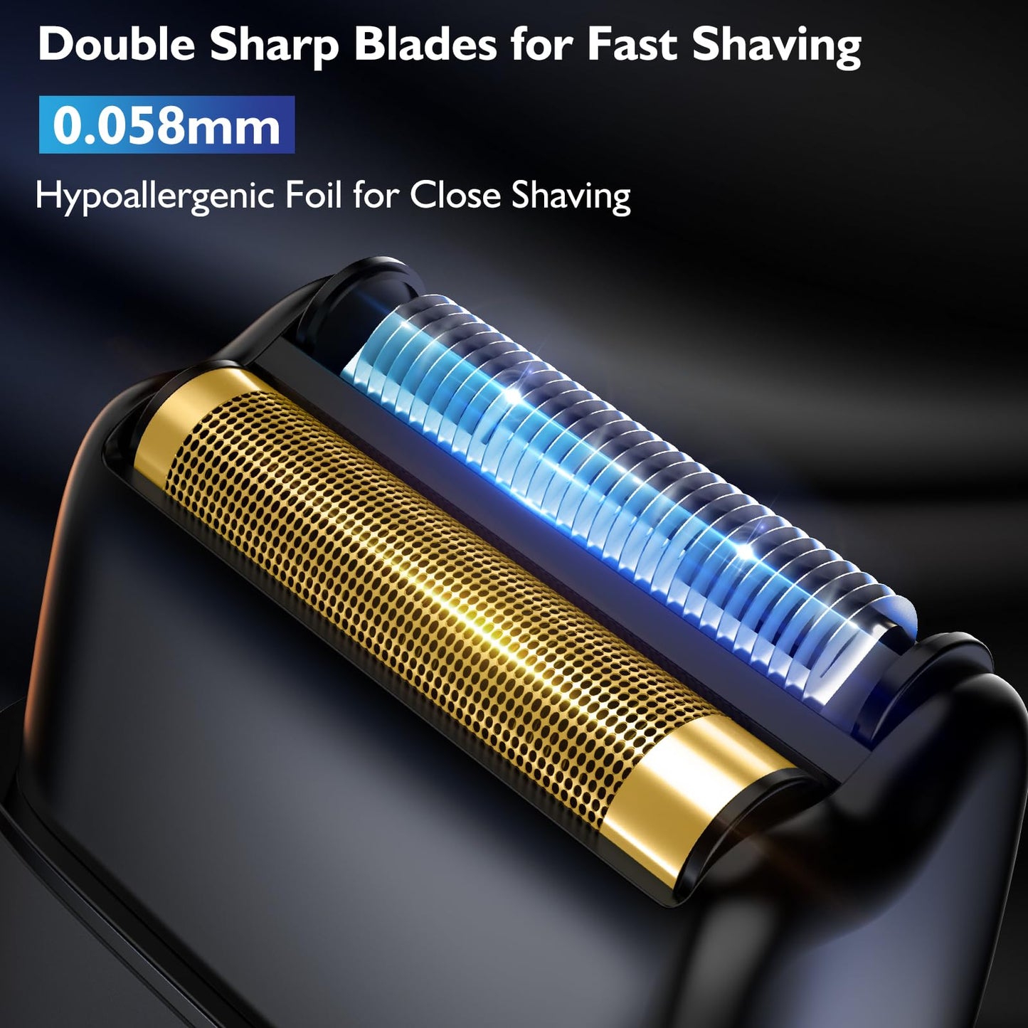 Compact Foil Shaver with 3 Adjustable Speed