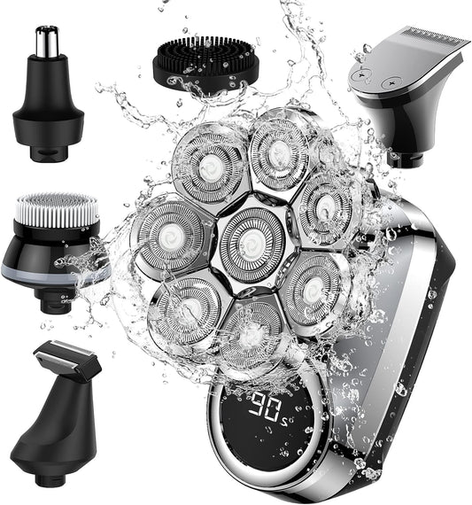 8D IPX7 Waterproof Bald Head Shaver Wet/Dry Shaver