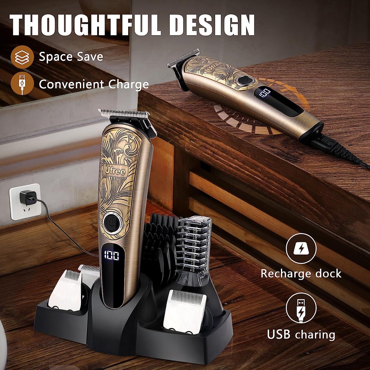 Upgraded Beard Trimmer for Men