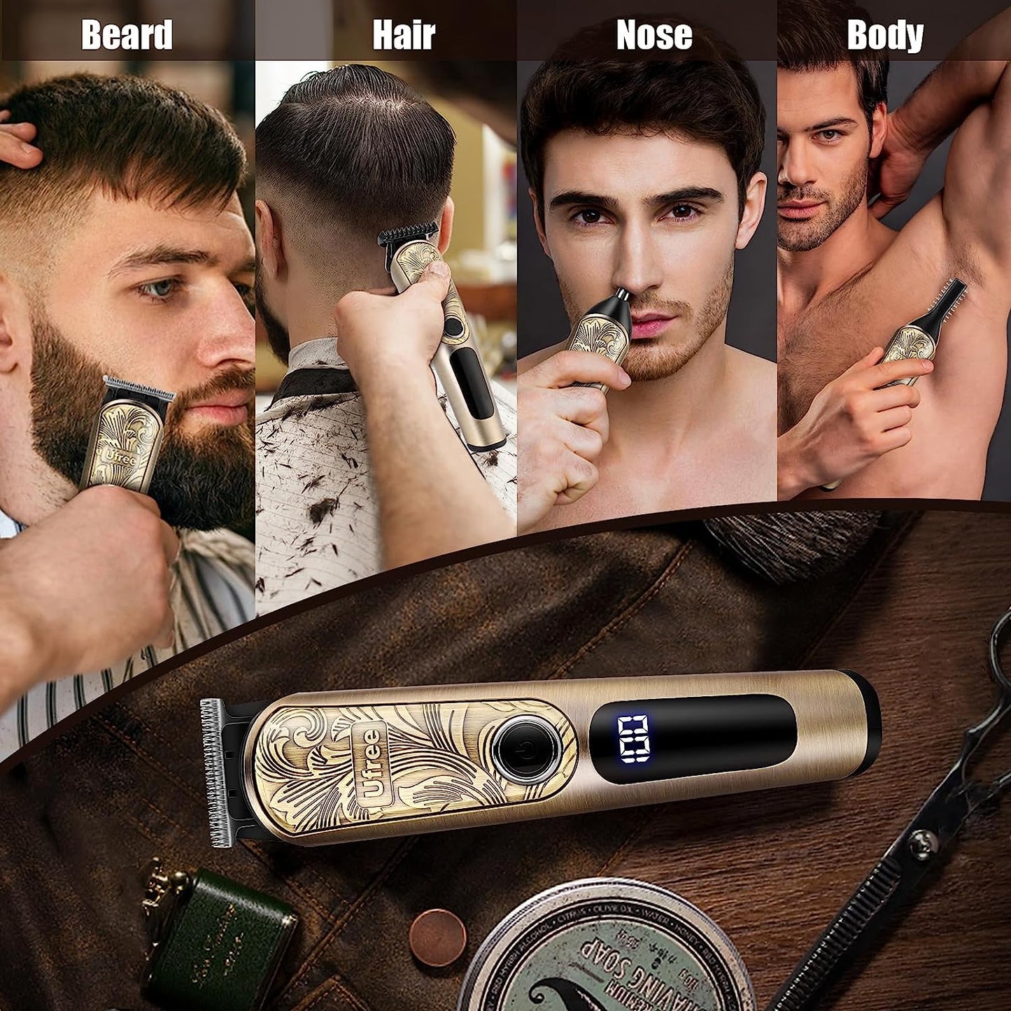 Upgraded Beard Trimmer for Men