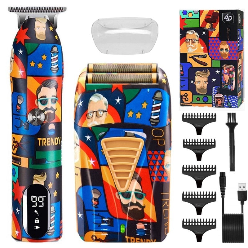 Professional Hair Clipper Graffiti Beard Trimmer