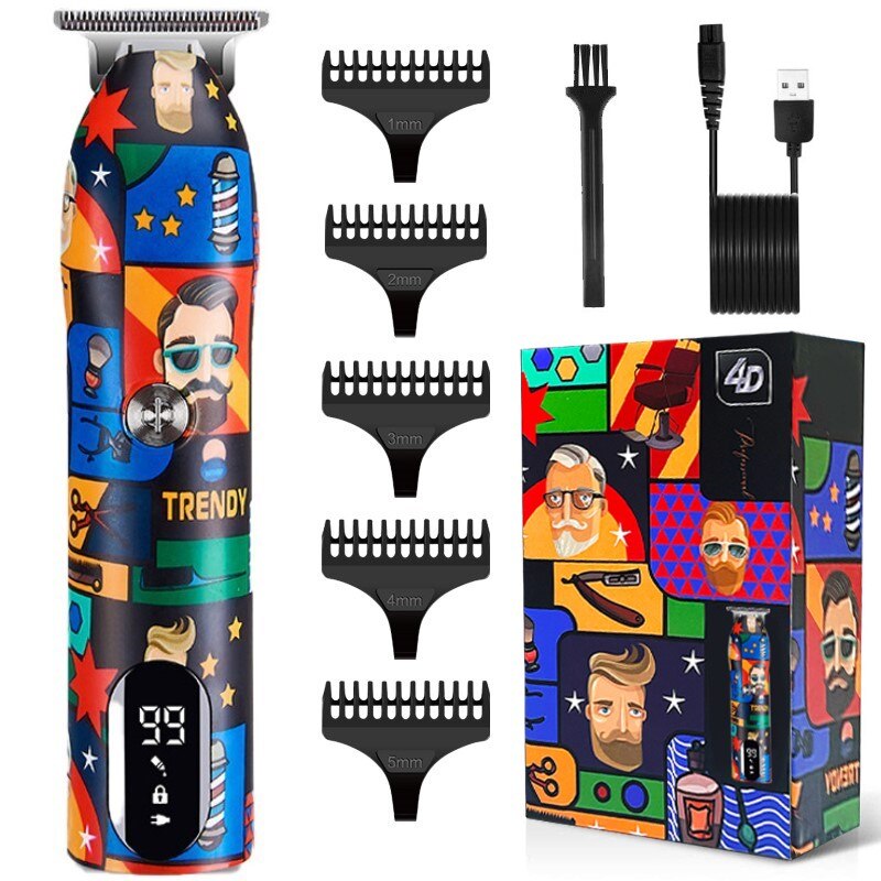 Professional Hair Clipper Graffiti Beard Trimmer