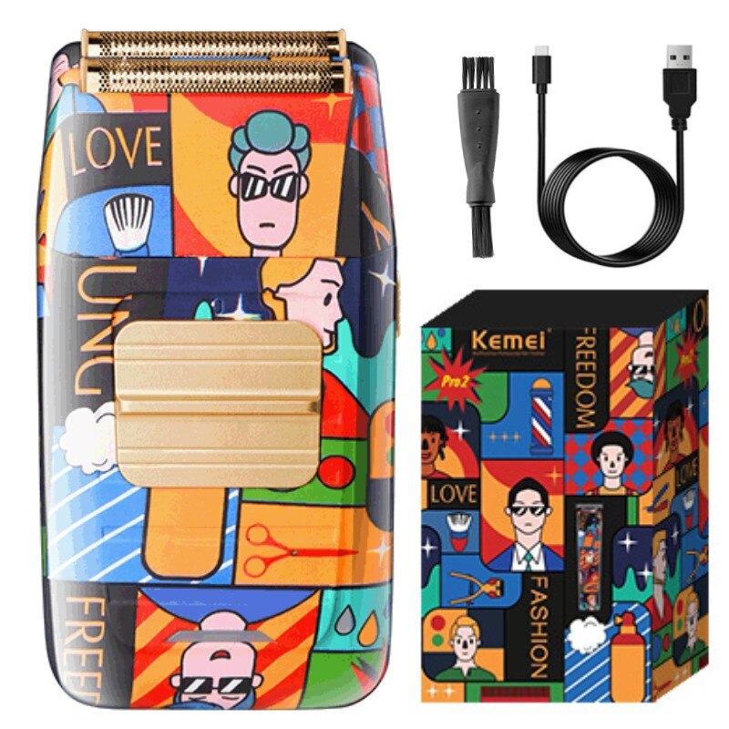 Graffiti Trimmer Professional Hair Clipper Double Foil Shaver