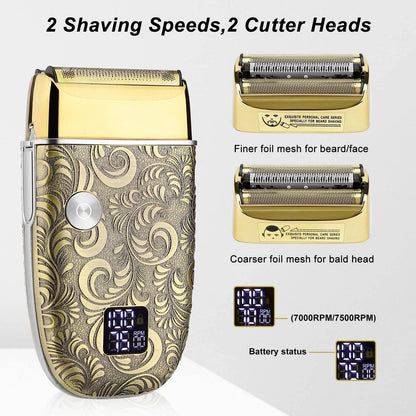 Foil Shavers Cordless Wet Dry Waterproof Shaver