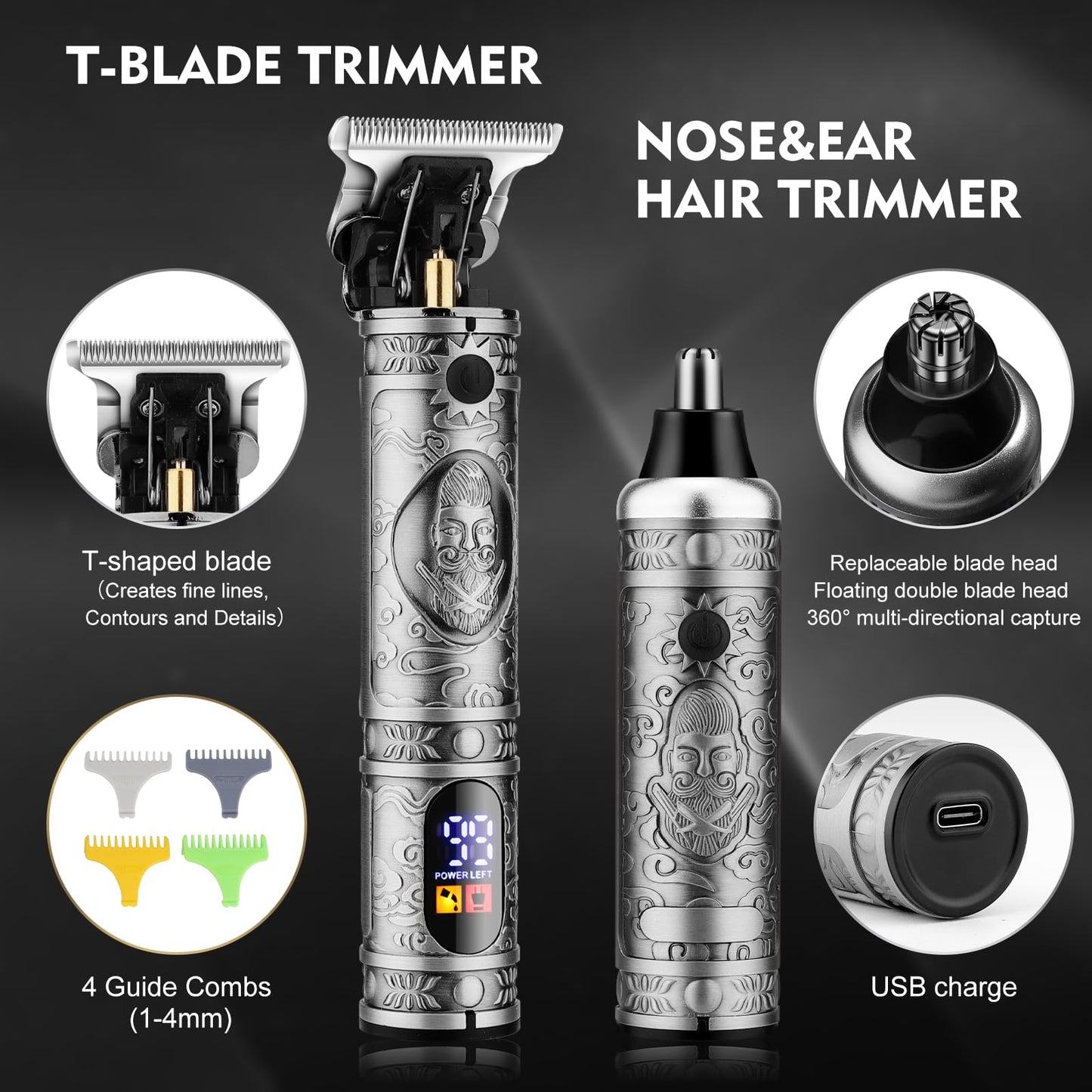 4-IN-1 Professional Hair Clippers Kit