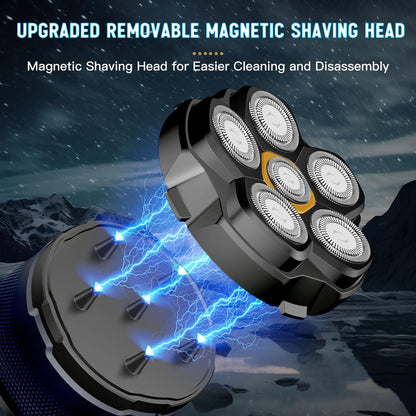 6D Magnetic Electric Razor - 10000 RPM High-Speed