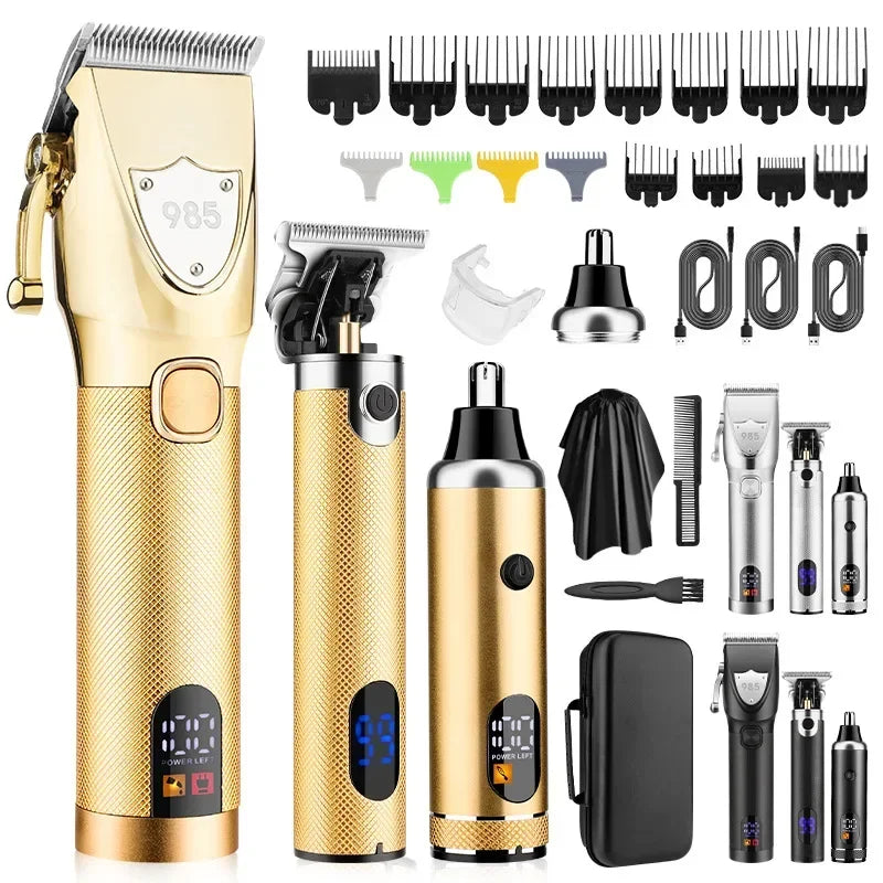 Hair Clippers Ears Nose Hair Trimmer Set Wtih Bag