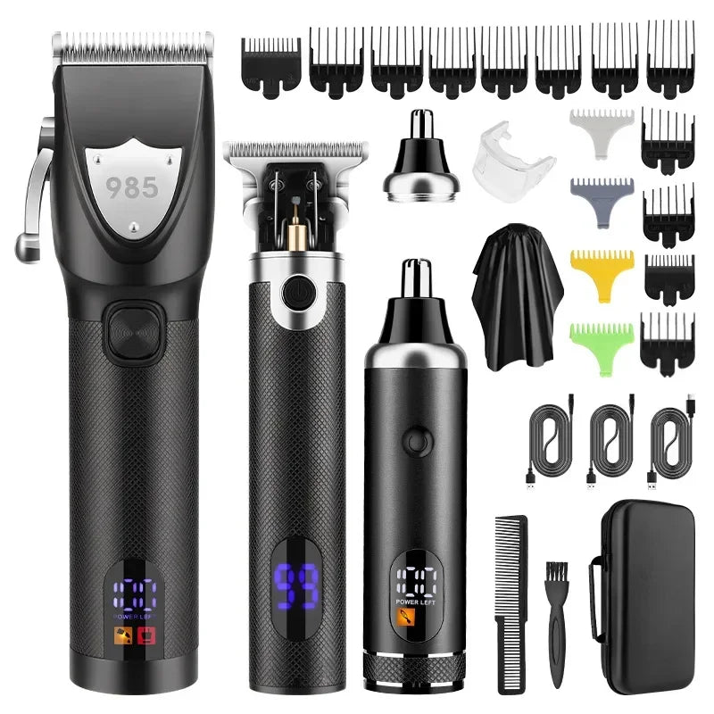 Hair Clippers Ears Nose Hair Trimmer Set Wtih Bag