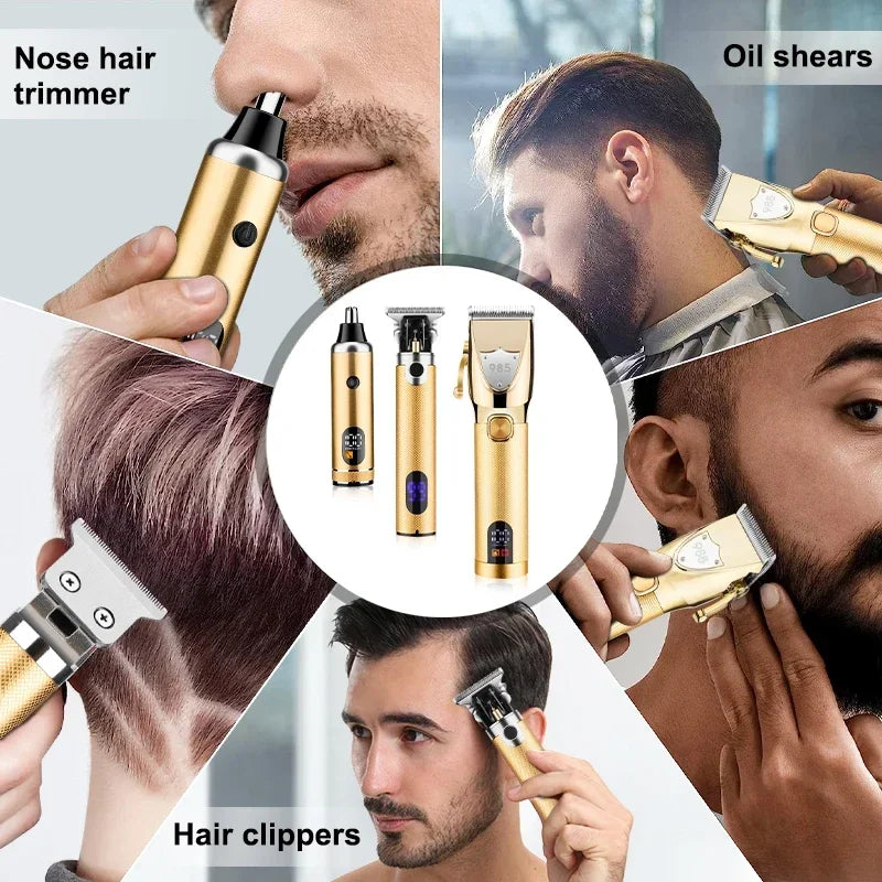 Hair Clippers Ears Nose Hair Trimmer Set Wtih Bag