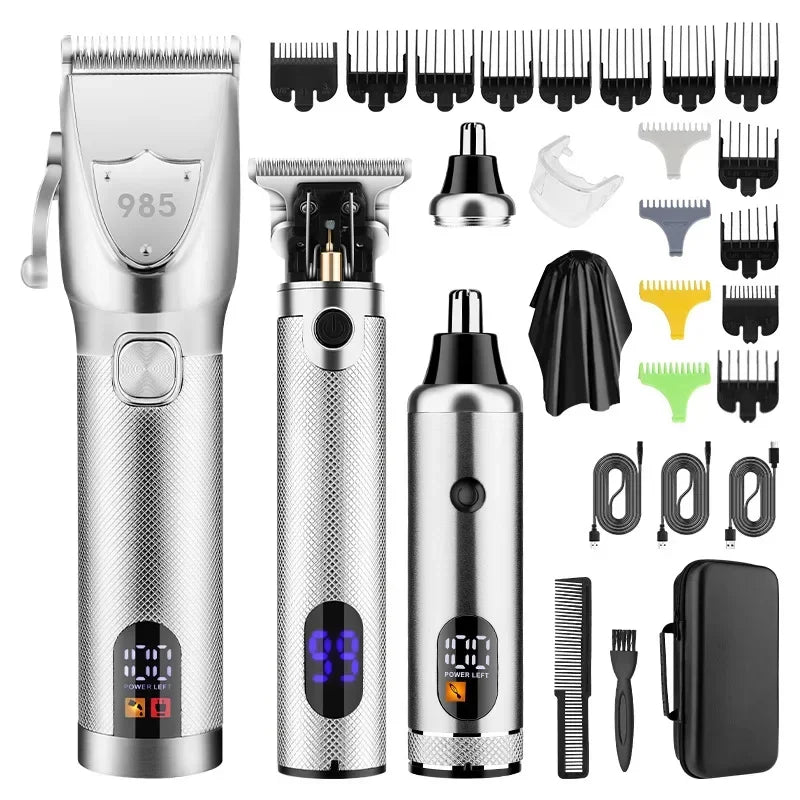 Hair Clippers Ears Nose Hair Trimmer Set Wtih Bag