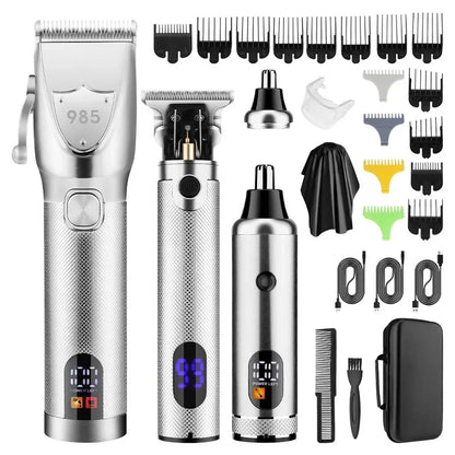 Hair Clippers Ears Nose Hair Trimmer Set Wtih Bag