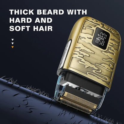 Men Double Foil Shavers IPX6 Waterproof