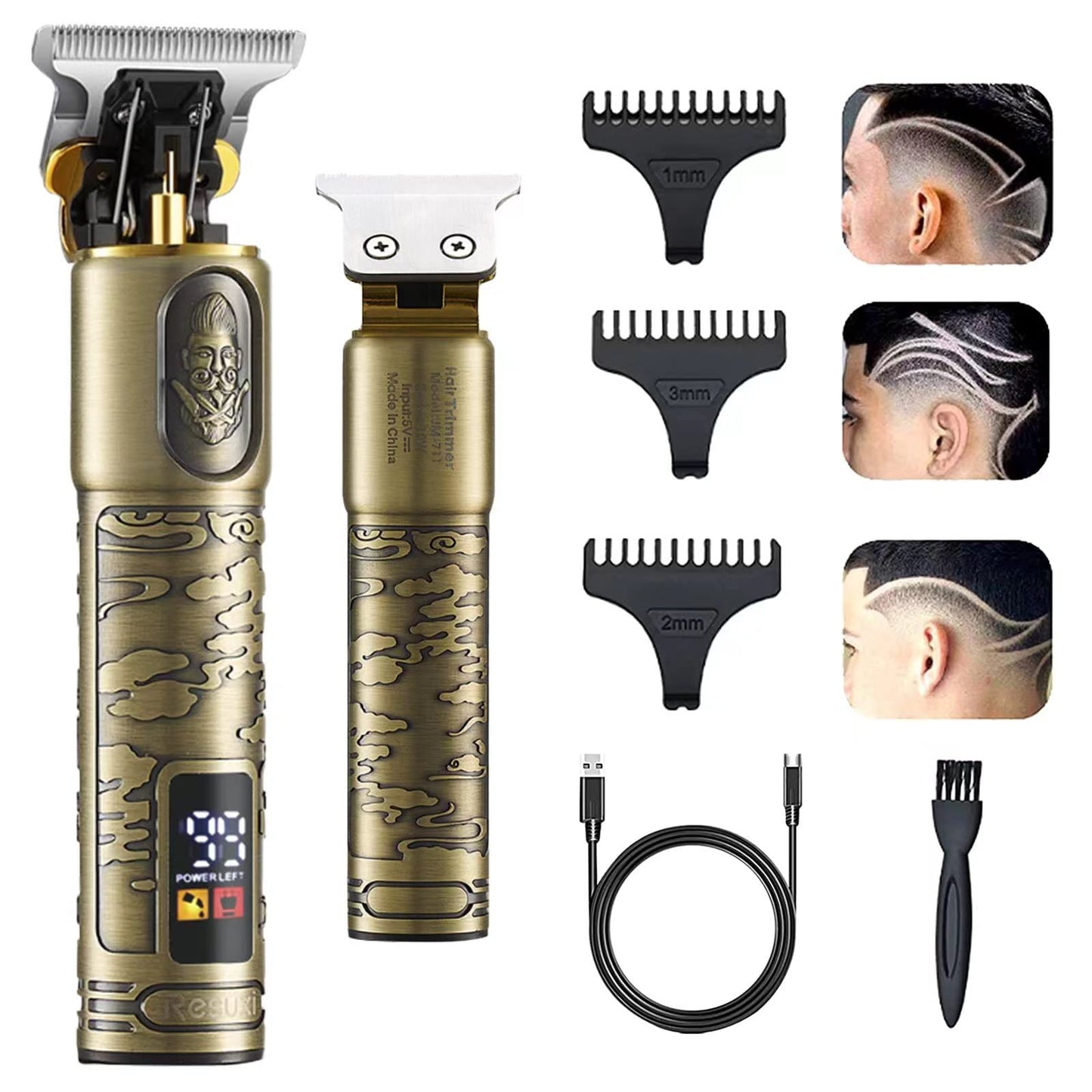 Men's Professional Hair Clippers T Blade Clippers