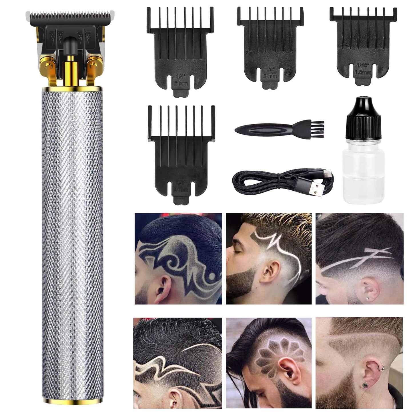 T9 hair clipper shaving trimmer with lcd