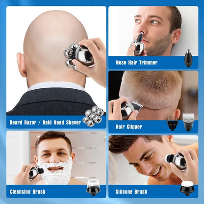 7D Floating Head Waterproof Electric Razor