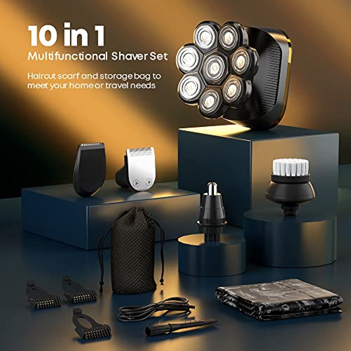 8D Upgrade 10 in 1 Men's Cordless Electric Shaver