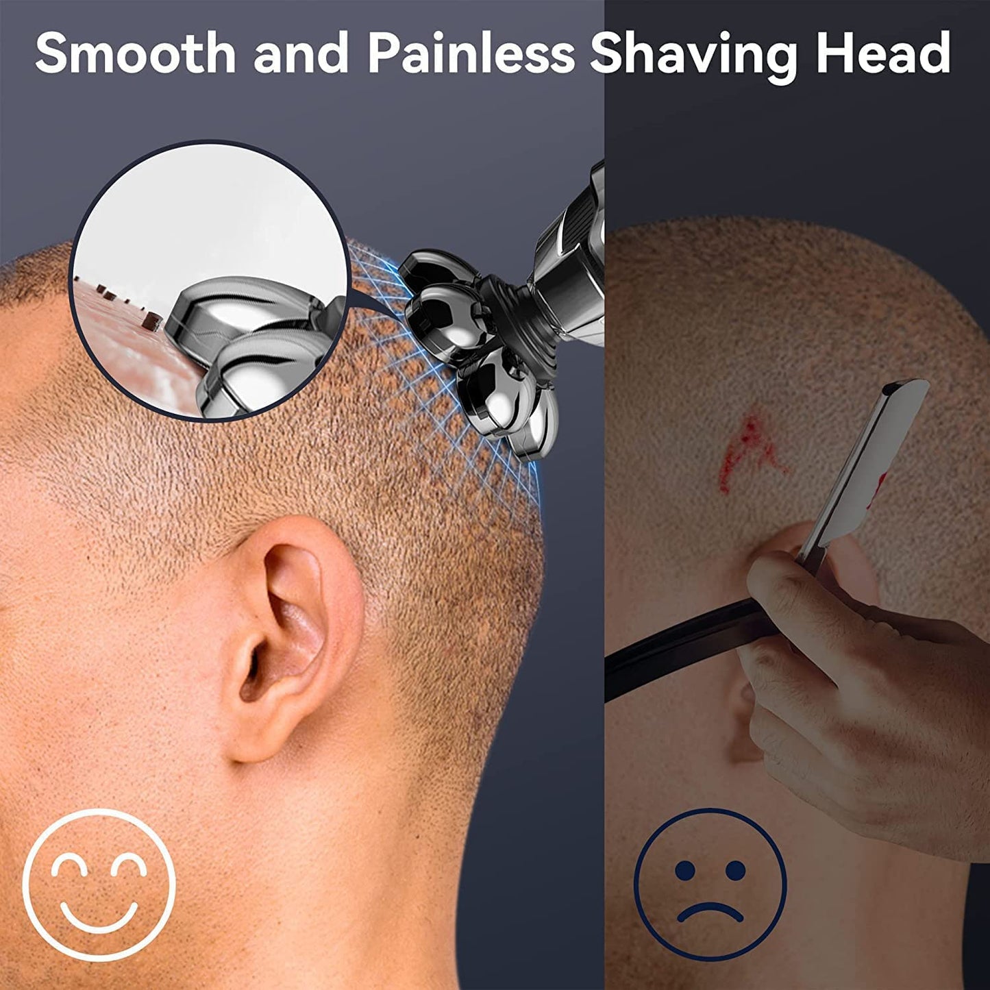 7D Floating Head Waterproof Electric Razor