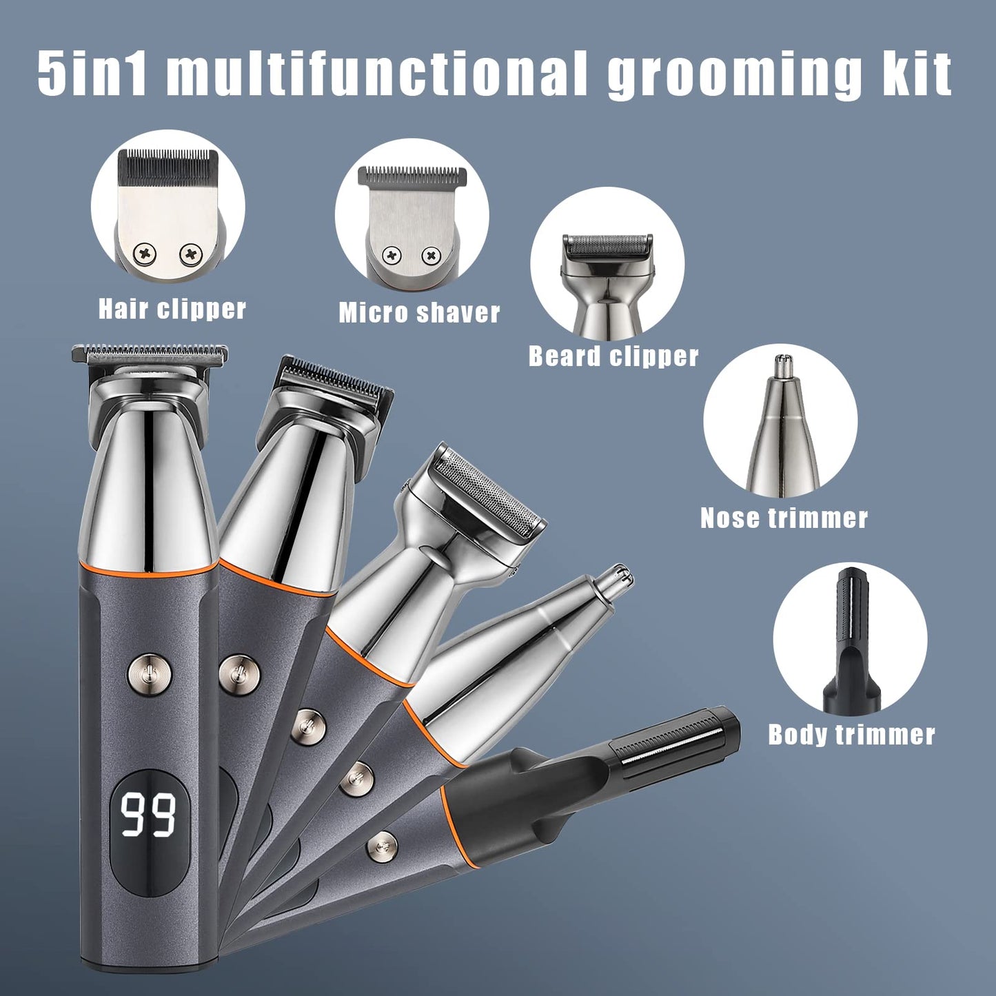 5-in-1 Multi-functional Hair Clipper and Shaver set