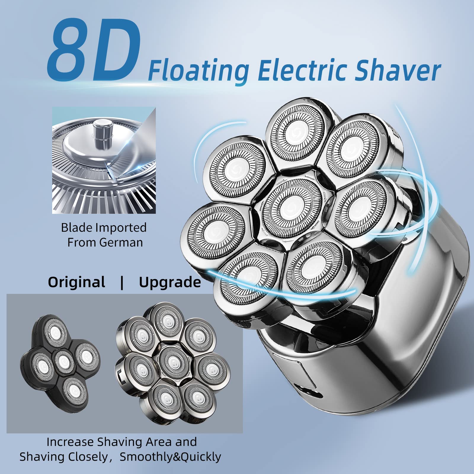 Tropshave Shaving Kits 8D Men's Electric Shaver Grooming Set