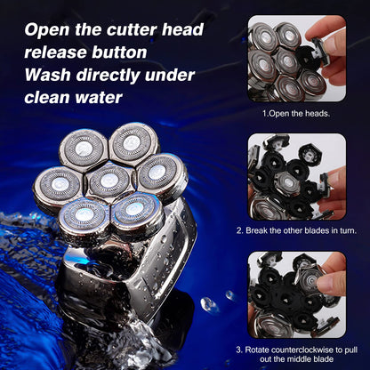 6 In 1 7D Men's Electric Shaver Razor