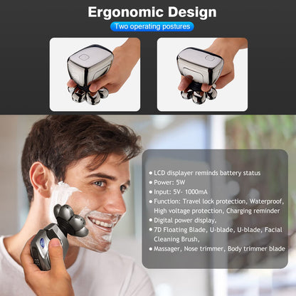 6 In 1 7D Men's Electric Shaver Razor