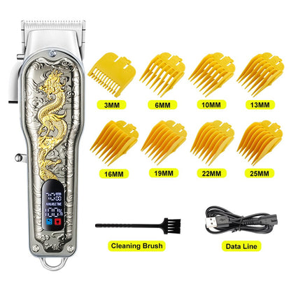 Cordless Professional Clipper LCD Rechargeable Electric Hair Trimmer