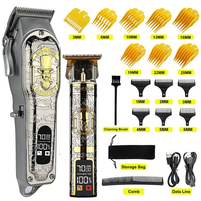 T9 Professional cordless Hair clipper beard trimmer for men