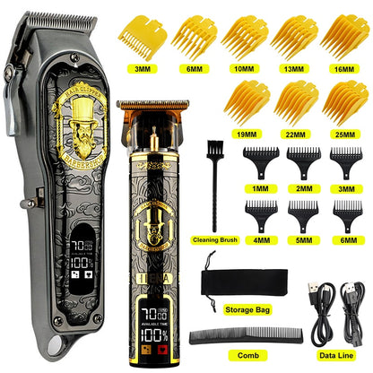 T9 Professional cordless Hair clipper beard trimmer for men