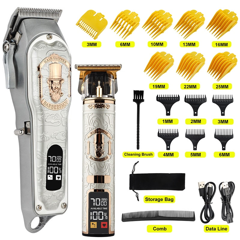 T9 Professional cordless Hair clipper beard trimmer for men