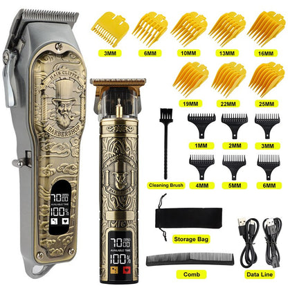 T9 Professional cordless Hair clipper beard trimmer for men