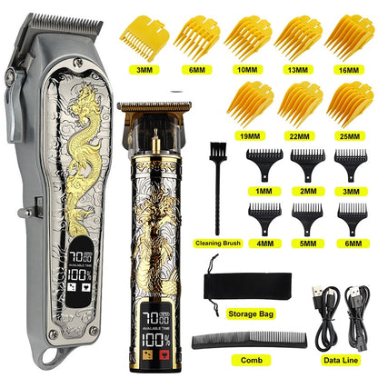 T9 Professional cordless Hair clipper beard trimmer for men