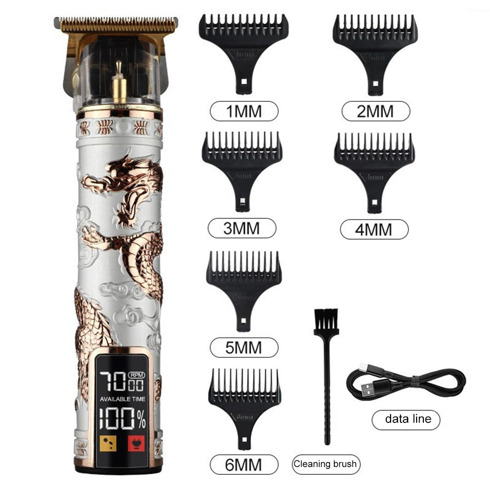 T-shaped LED electric digital display hair clipper