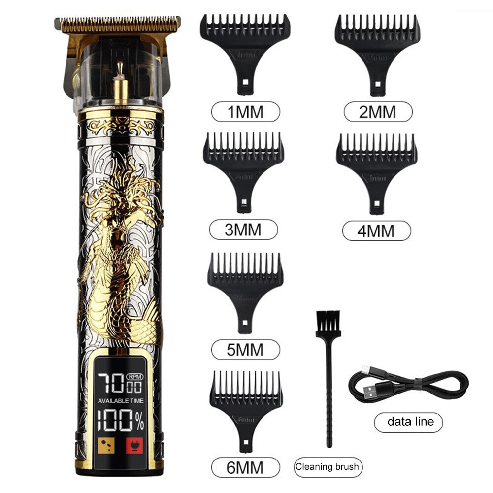 T-shaped LED electric digital display hair clipper