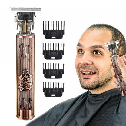 Men's T Blade Hair Clipper USB Rechargeable Zero Gapped Trimmer