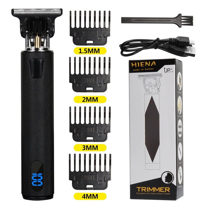 Tropshave Black LCD Hair Clippers & Trimmers T9 hair clipper shaving trimmer