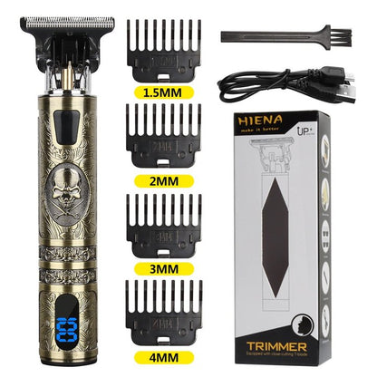 Tropshave Skull LCD Hair Clippers & Trimmers T9 hair clipper shaving trimmer